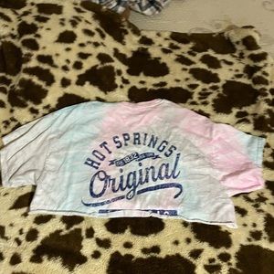 Cropped Hot Springs tee